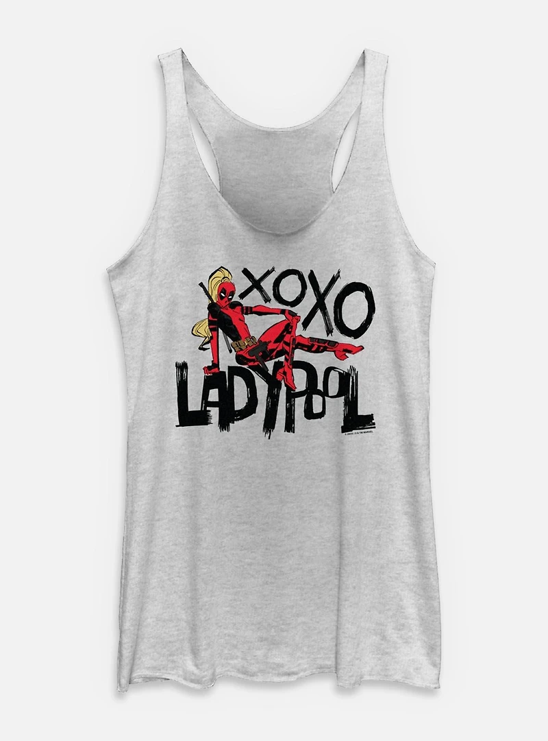 Marvel Deadpool & Wolverine Ladypool XOXO Womens Tank