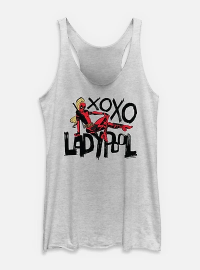 Marvel Deadpool & Wolverine Ladypool XOXO Womens Tank