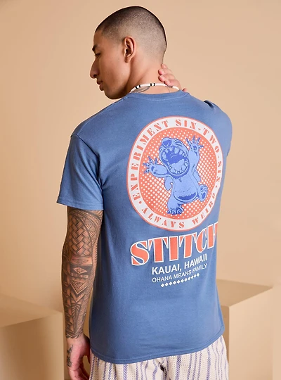 Disney Lilo & Stitch Tonal Badge T-Shirt - BoxLunch Exclusive