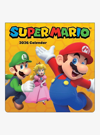 Nintendo Super Mario 2026 Wall Calendar