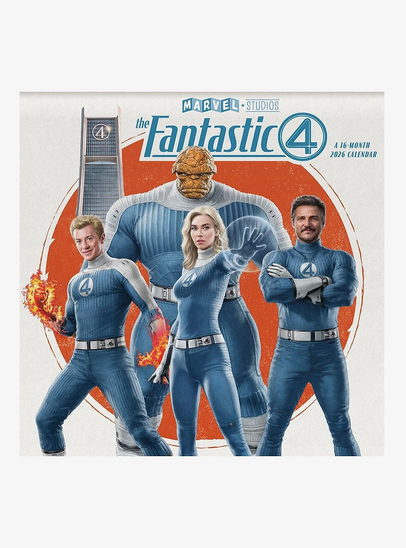 Marvel The Fantastic Four: First Steps 2026 Wall Calendar