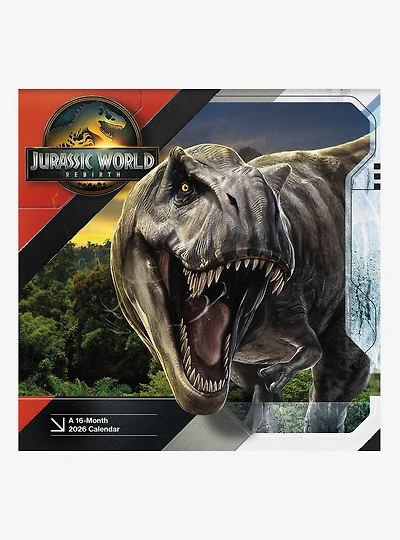 Jurassic World: Rebirth 2026 Wall Calendar