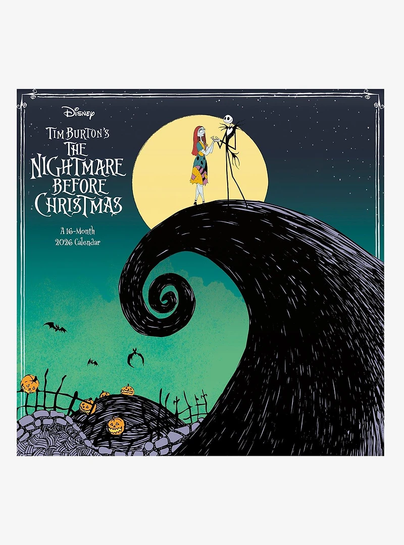 Disney The Nightmare Before Christmas 2026 Wall Calendar