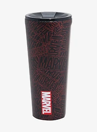 Corkcicle Marvel Logo Allover Print Travel Mug