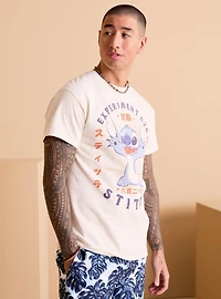 Disney Lilo & Stitch Floral Portrait T-Shirt - BoxLunch Exclusive