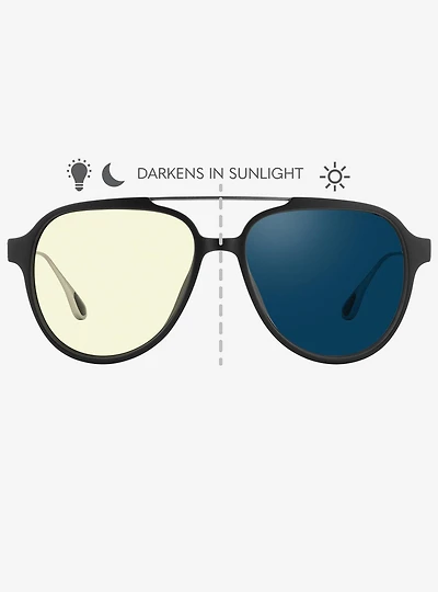 GUNNAR x Call of Duty Ghost Edition Amber Sun-Shift Tint Blue Light Glasses