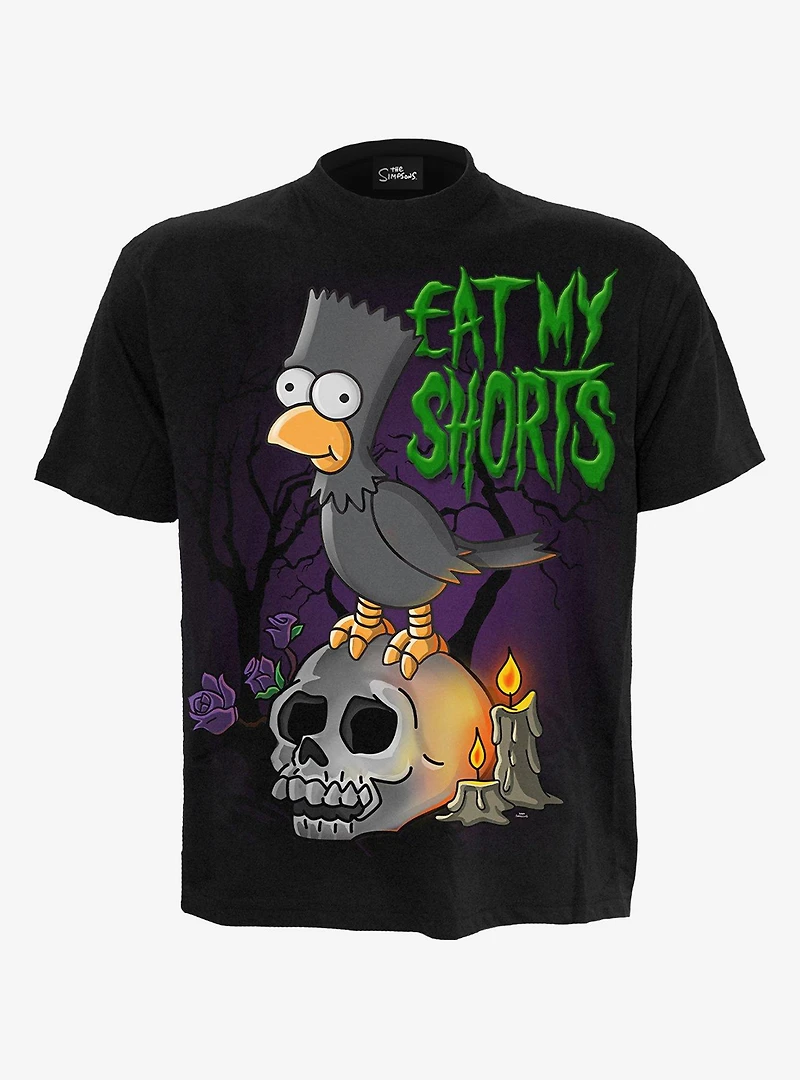 The Simpsons Bart Raven Front Print T-Shirt