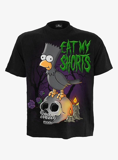 The Simpsons Bart Raven Front Print T-Shirt
