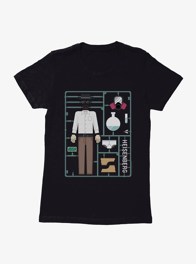 Breaking Bad Heisenberg Action Figure Womens T-Shirt