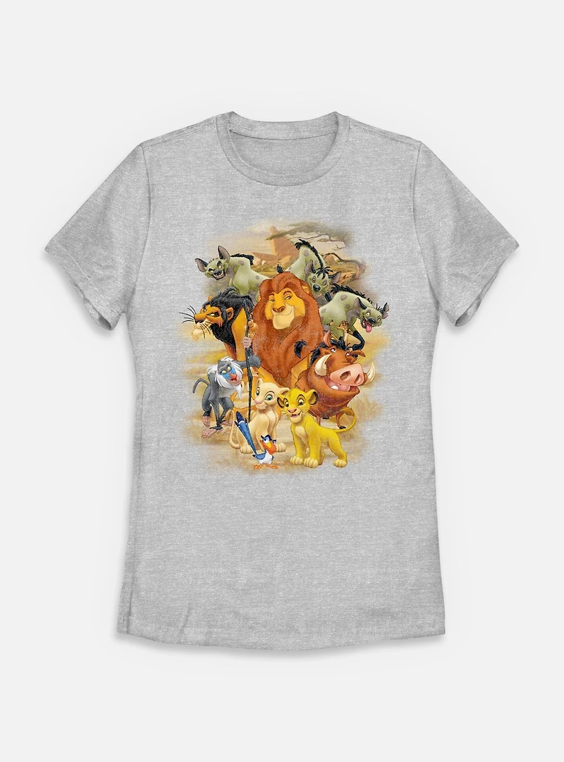 Disney The Lion King Group Portrait Womens T-Shirt