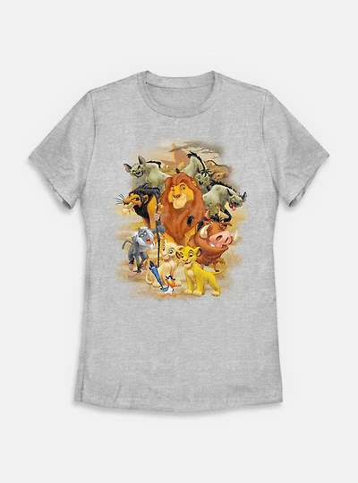 Disney The Lion King Group Portrait Womens T-Shirt