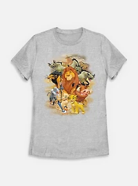 Disney The Lion King Group Portrait Womens T-Shirt