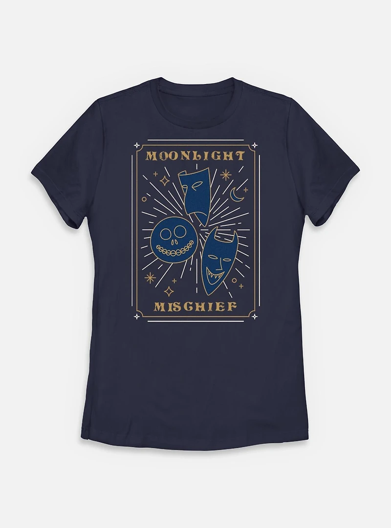 The Nightmare Before Christmas Moonlight Mischief Womens T-Shirt