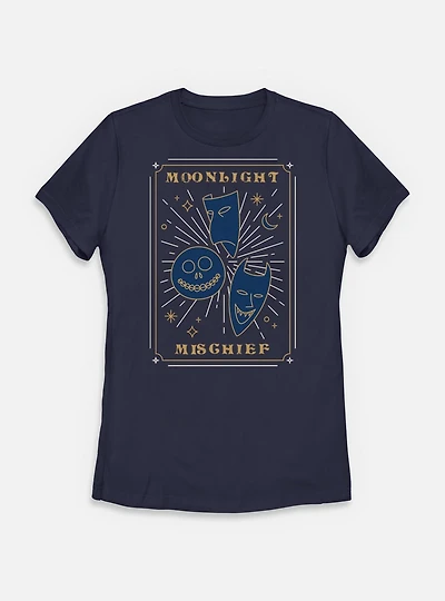 The Nightmare Before Christmas Moonlight Mischief Womens T-Shirt