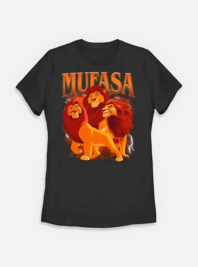Disney The Lion King Mufasa Collage Womens T-Shirt