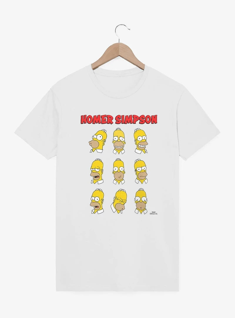 The Simpsons Expressions Homer T-Shirt