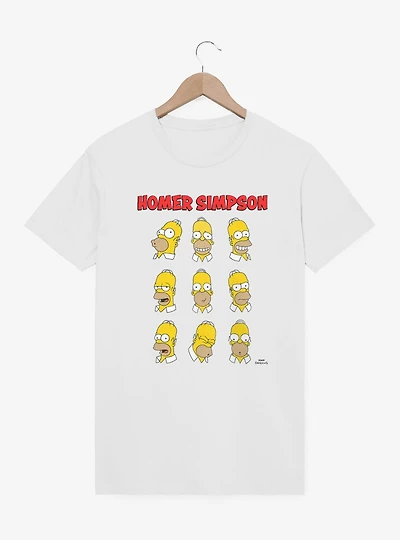 The Simpsons Expressions Homer T-Shirt