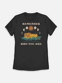 Disney The Lion King Remember Who You Are Womens T-Shirt