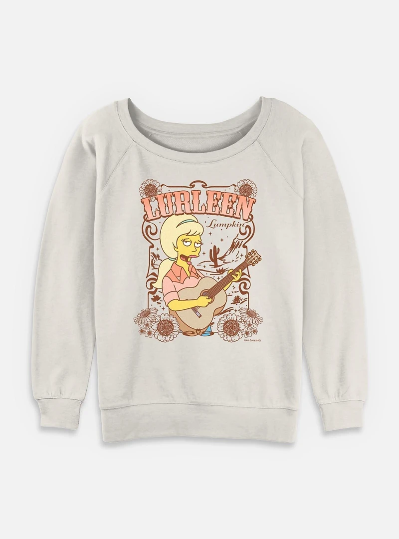 The Simpsons Lurleen Country Look Womens Slouchy Sweatshirt
