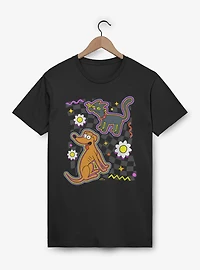 The Simpsons Flowers Retro Style T-Shirt