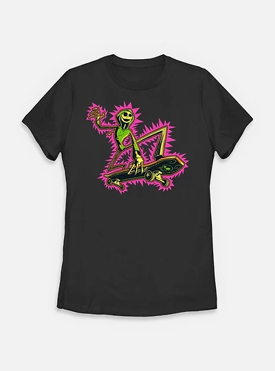 The Nightmare Before Christmas Skating Jack Womens T-Shirt