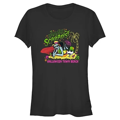 The Nightmare Before Christmas Halloween Town Beach Womens T-Shirt