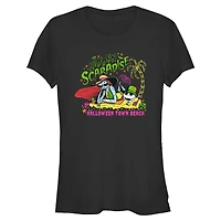 The Nightmare Before Christmas Halloween Town Beach Womens T-Shirt