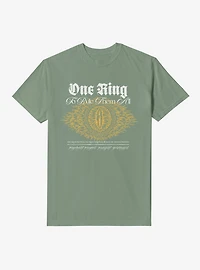 The Lord Of Rings One Ring Eye Sauron Garment Dye T-Shirt