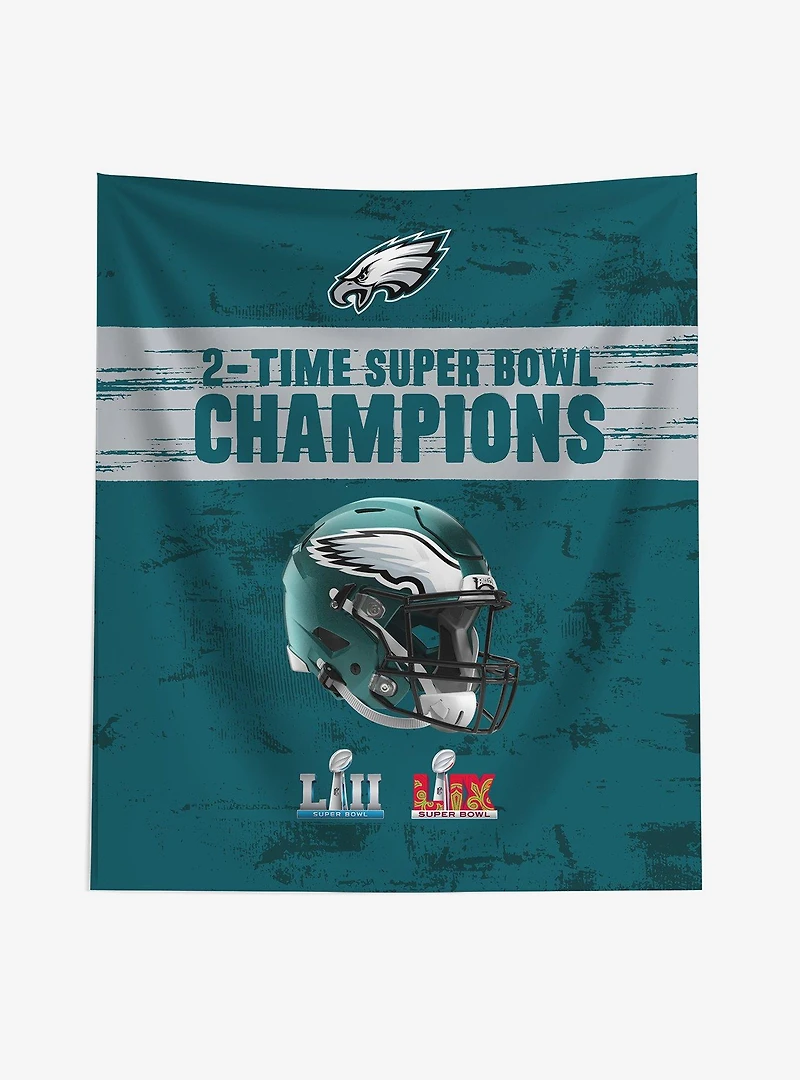 NFL 2025 Super Bowl LIX Philadelphia Eagles Multi Champ Legends Wall Hanging