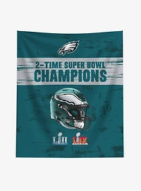 NFL 2025 Super Bowl LIX Philadelphia Eagles Multi Champ Legends Wall Hanging