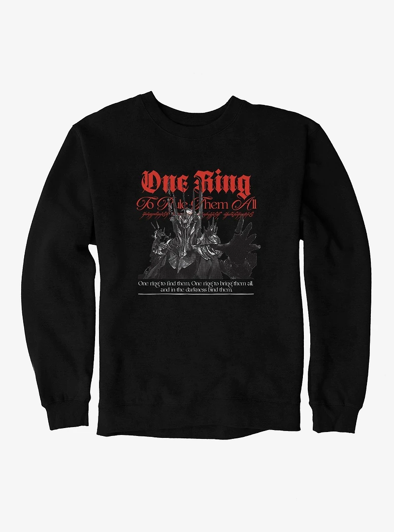 The Lord Of Rings One Ring To Rule Them All Sweatshirt