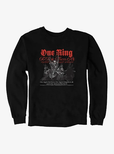 The Lord Of Rings One Ring To Rule Them All Sweatshirt