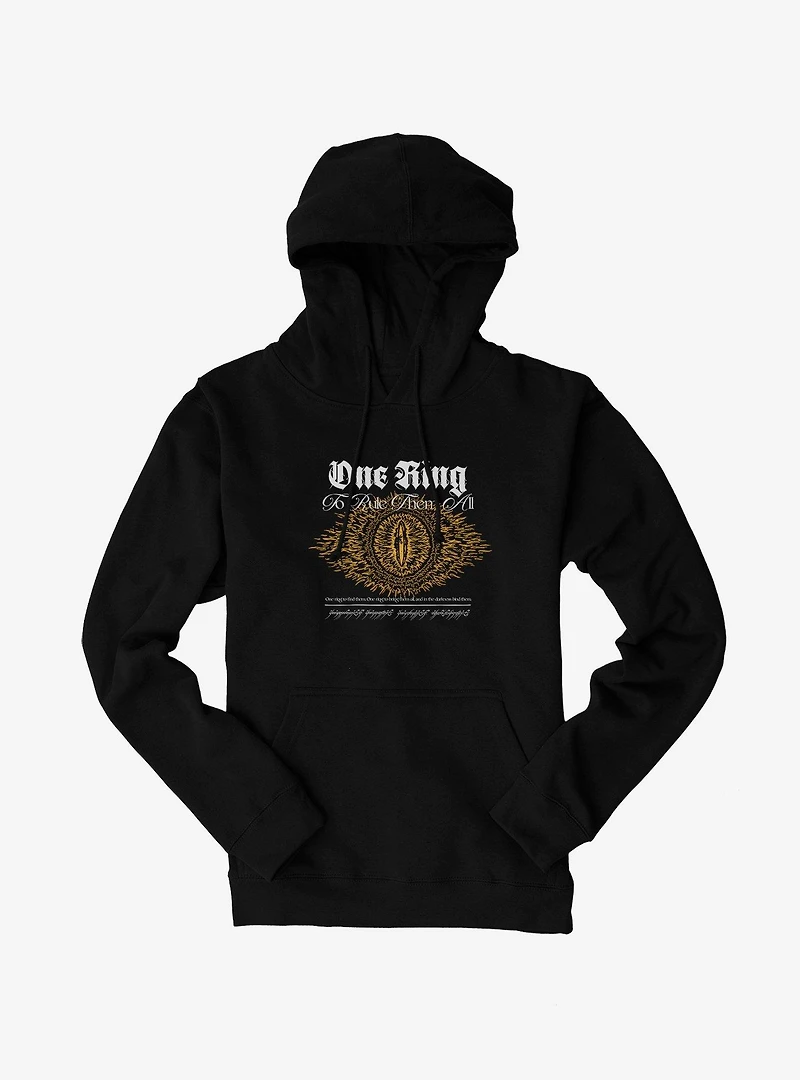 The Lord Of Rings One Ring Eye Sauron Hoodie