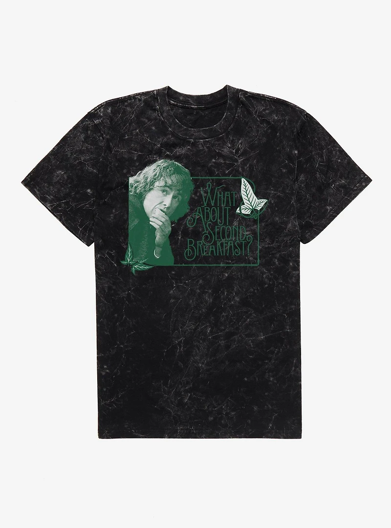 The Lord Of Rings What About Second Breakfast? Mineral Wash T-Shirt