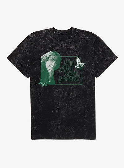 The Lord Of Rings What About Second Breakfast? Mineral Wash T-Shirt