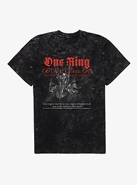 The Lord Of Rings One Ring To Rule Them All Mineral Wash T-Shirt
