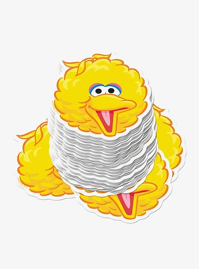 Sesame Street Big Bird Face Miscellaneous 100ct Sticker Pack