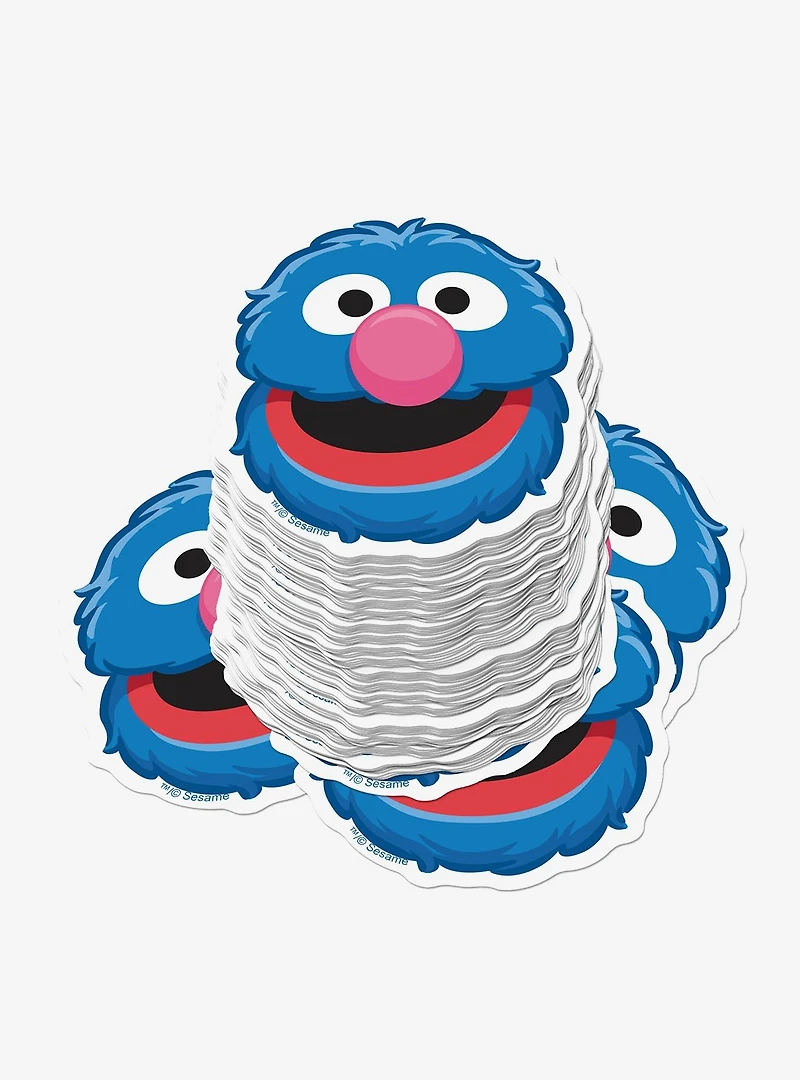 Sesame Street Grover Face Miscellaneous 100ct Sticker Pack