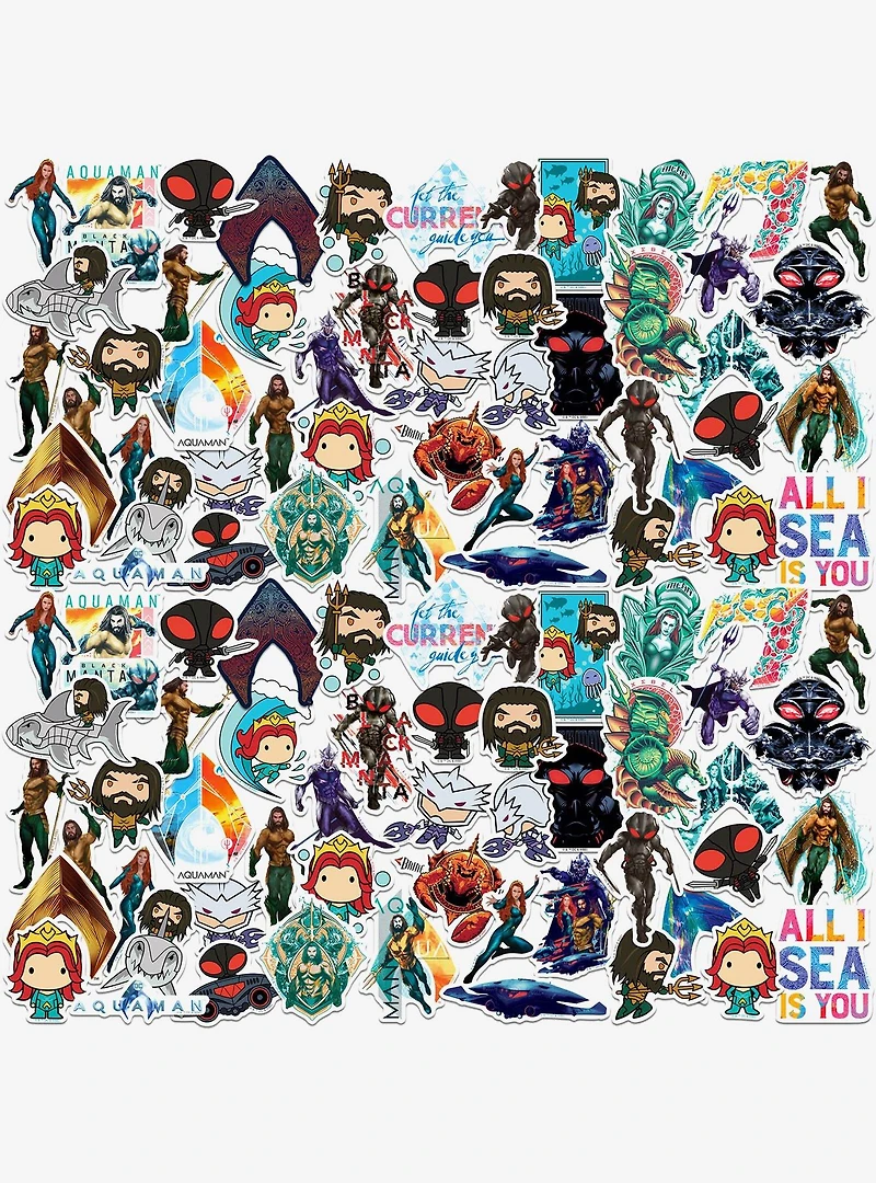 DC Comics Aquaman Movie Miscellaneous 100ct Sticker Pack