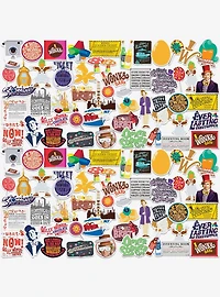 Willy Wonka and The Chocolate Factory Miscellaneous 100ct Sticker Pack