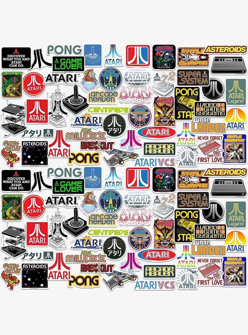 Atari Games Miscellaneous 100ct Sticker Pack