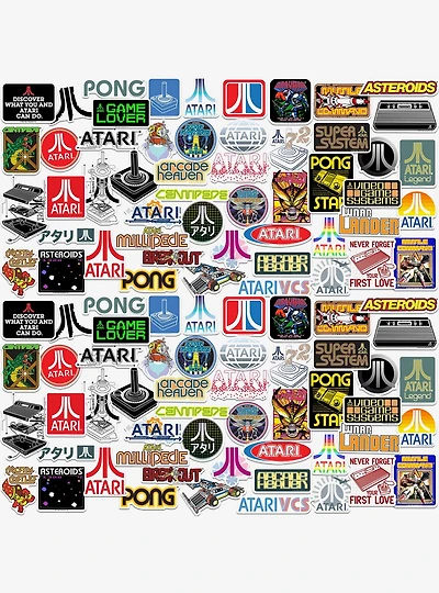 Atari Games Miscellaneous 100ct Sticker Pack