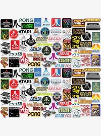 Atari Games Miscellaneous 100ct Sticker Pack