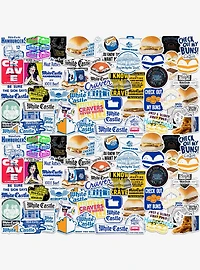 White Castle Miscellaneous 100ct Sticker Pack