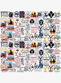 Yellowstone 2nd Variety Miscellaneous 100ct Sticker Pack