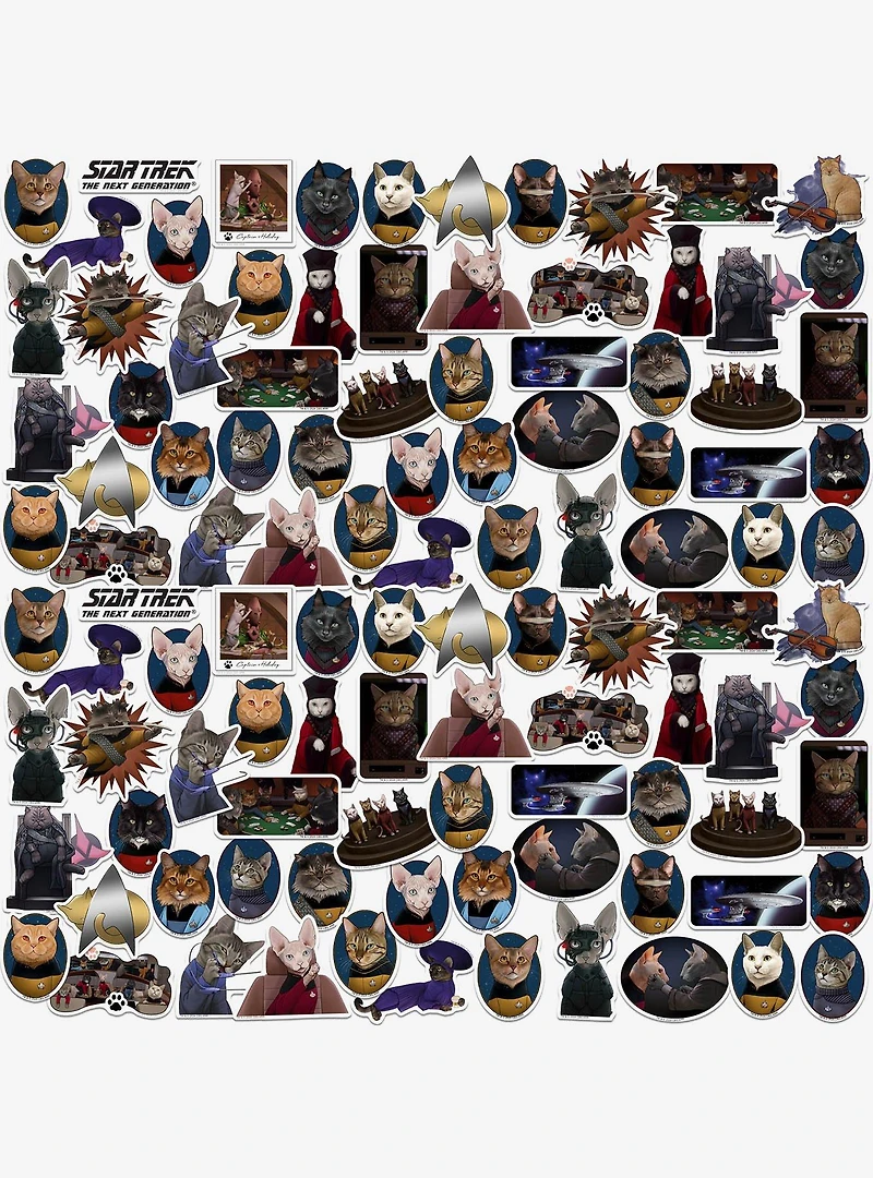 Star Trek: The Next Generation Cats Miscellaneous 100ct Sticker Pack