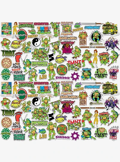 Teenage Mutant Ninja Turtles Variety Mix Miscellaneous 100ct Sticker Pack