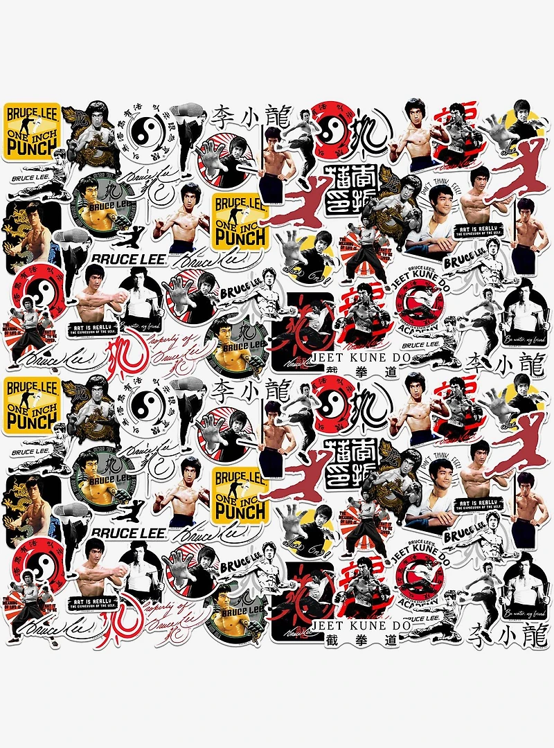 Bruce Lee Miscellaneous 100ct Sticker Pack