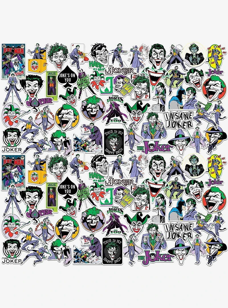 DC Comics Joker Vintage Miscellaneous 100ct Sticker Pack