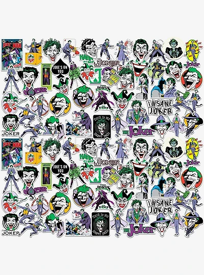 DC Comics Joker Vintage Miscellaneous 100ct Sticker Pack